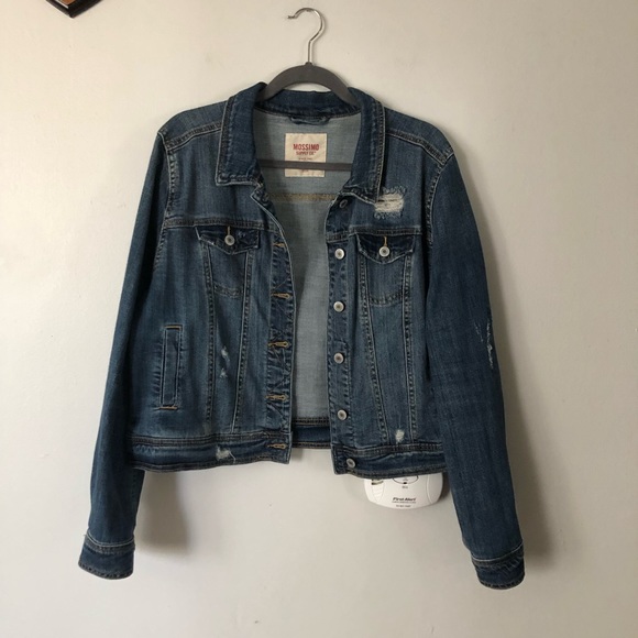 Mossimo Supply Co. Jackets & Blazers - Distressed Denim Jacket